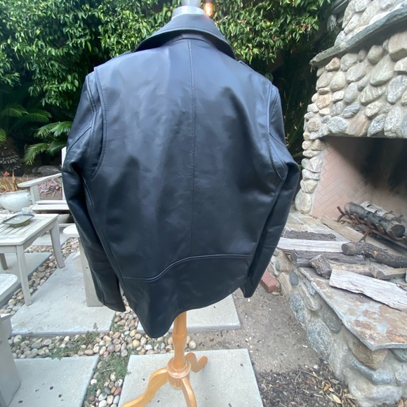 Reclaimed Vintage Oversize Leather Biker Jacket - Picture 5 of 10